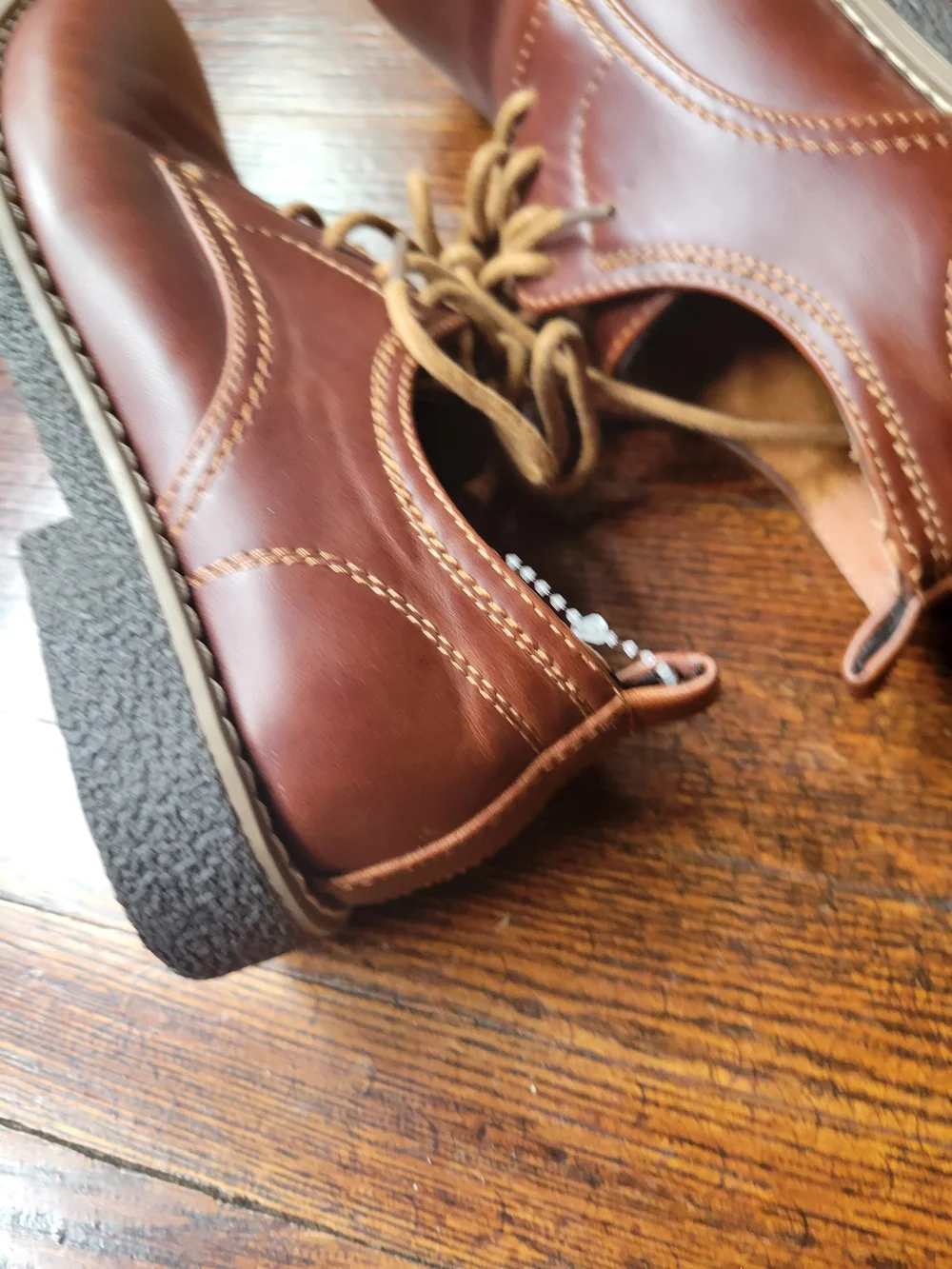 Deer Stags Boys Brown Memory Foam Lace Up Oxford Dress Shoes Classic Size 1.5M